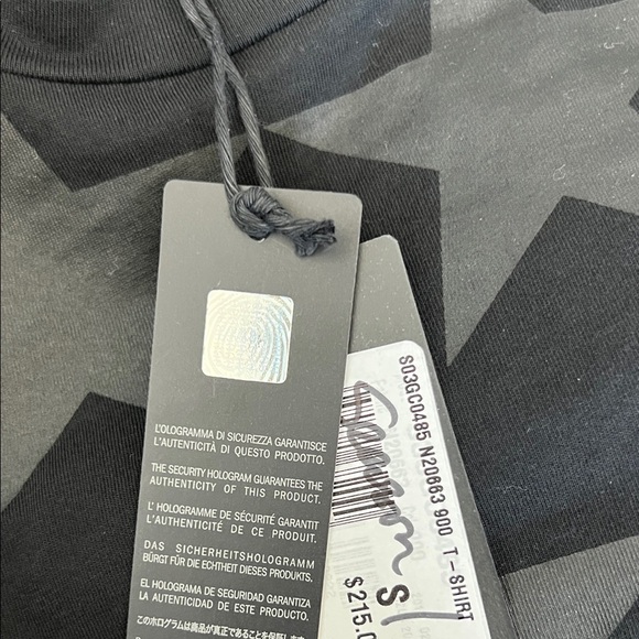 Just Cavalli Black Star Pattern Men's Tee - Picture 6 of 9